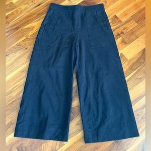 SPANX Black Wide-Leg Cropped Pants, ECU